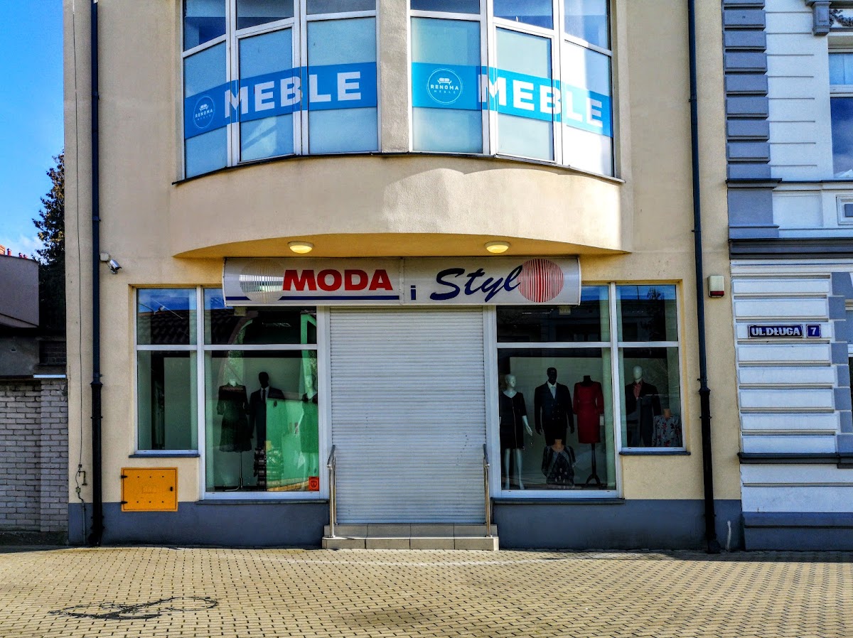 Sklep Moda i Styl - witryna sklepowa